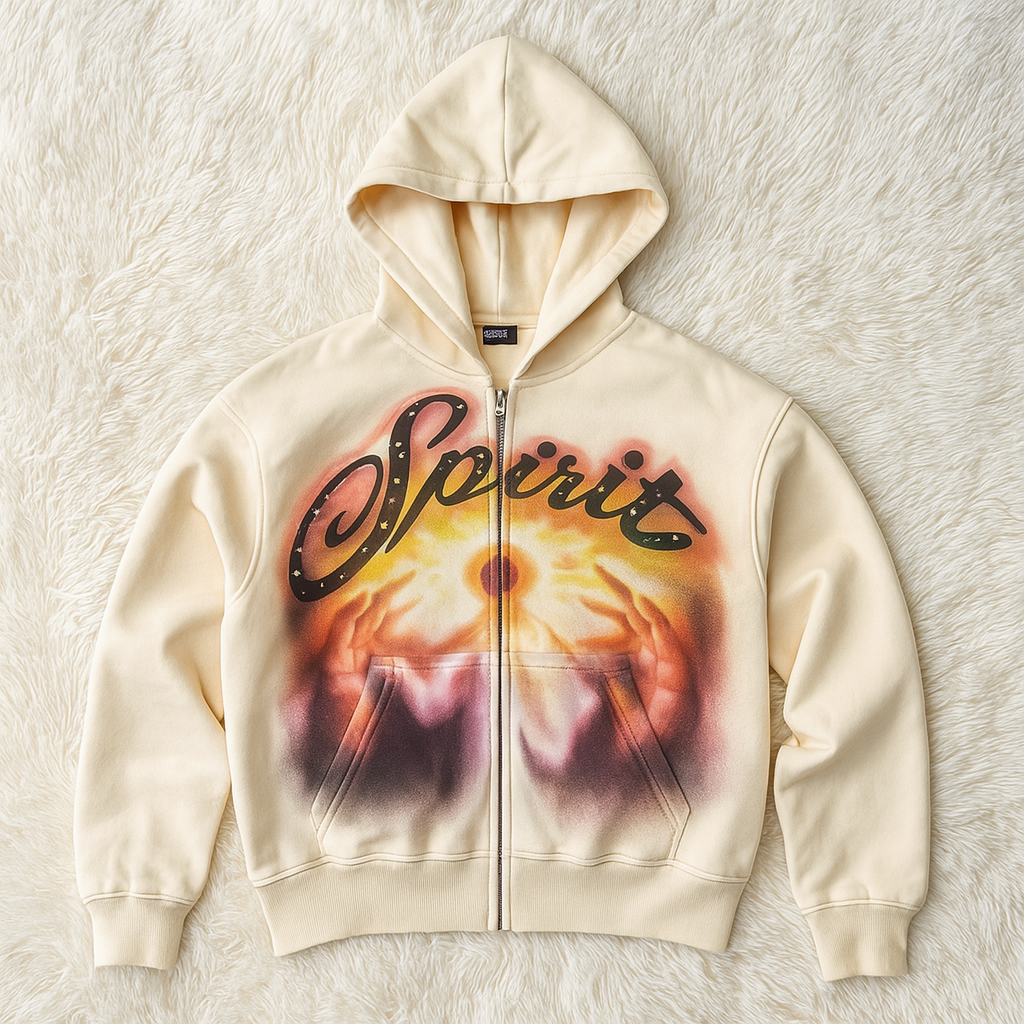 Divine hands zip hoodie
