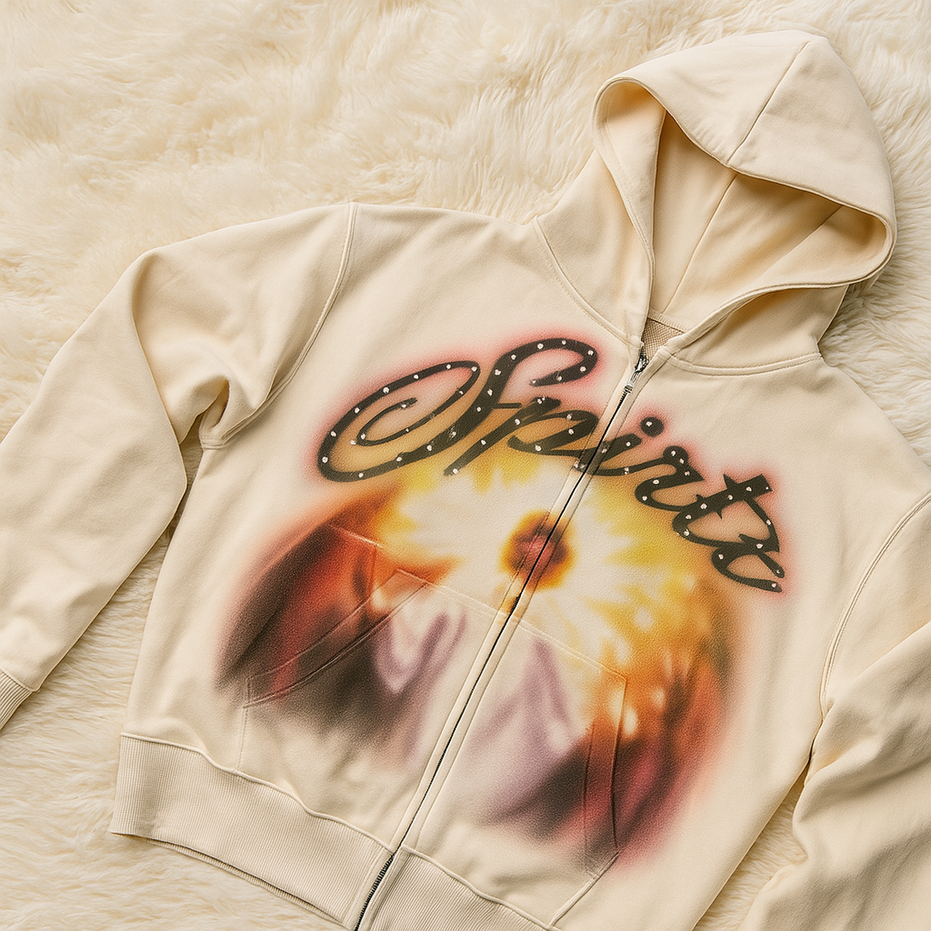 Divine hands zip hoodie