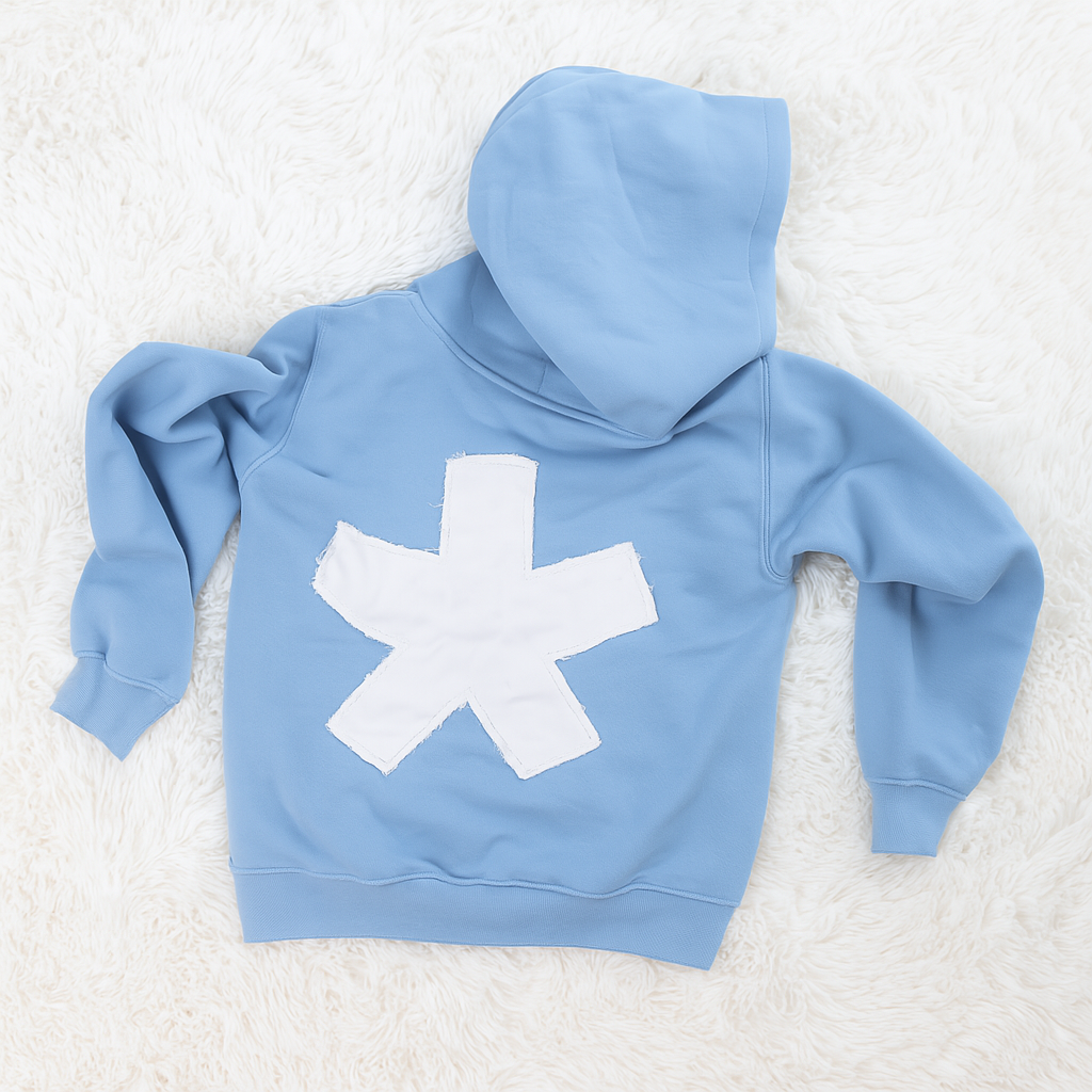 DARK Zip Hoodie – Light Blue Edition