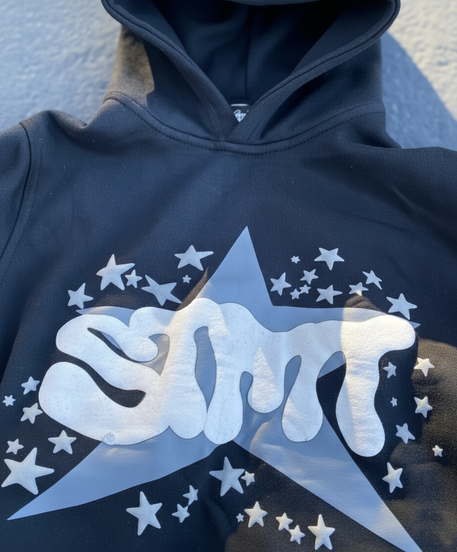 Vintage Patchwork Full-Zip Hoodie.