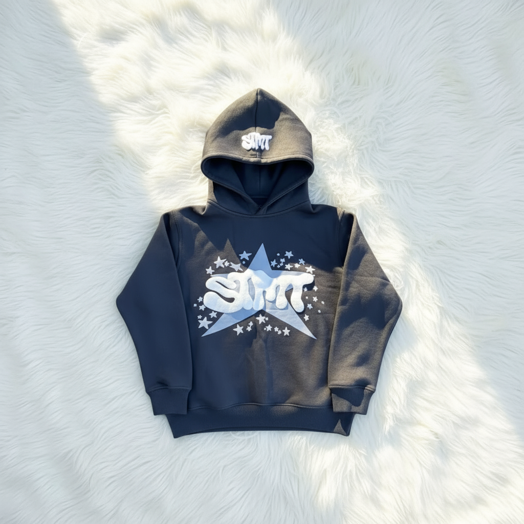 Vintage Patchwork Full-Zip Hoodie.