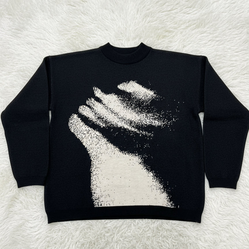 Hands of code sweater
