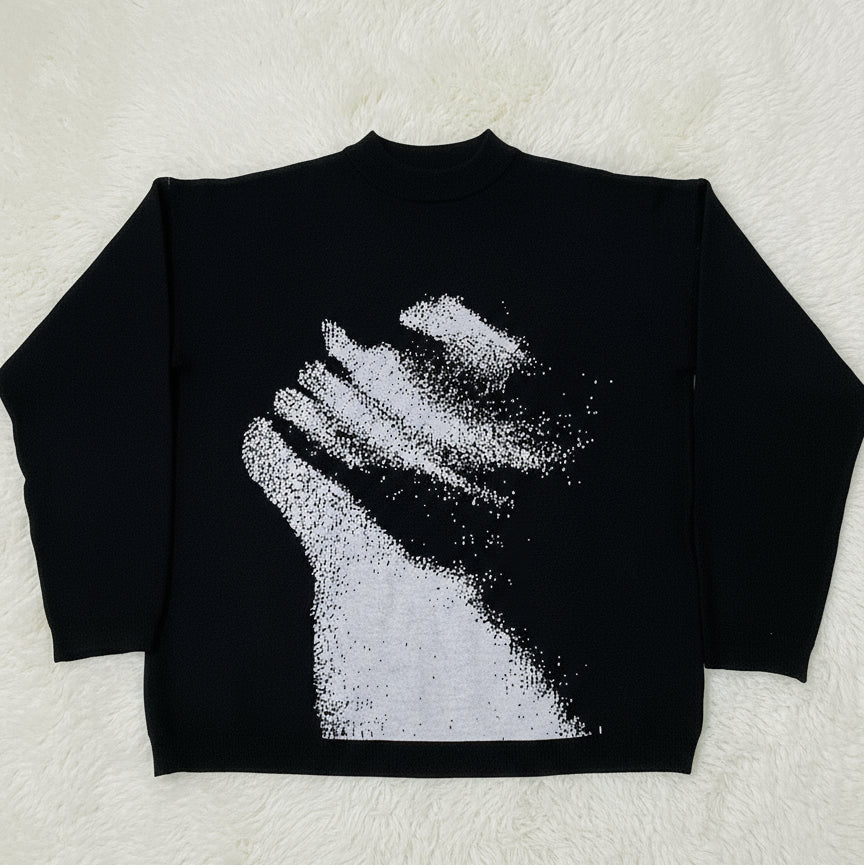 Hands of code sweater