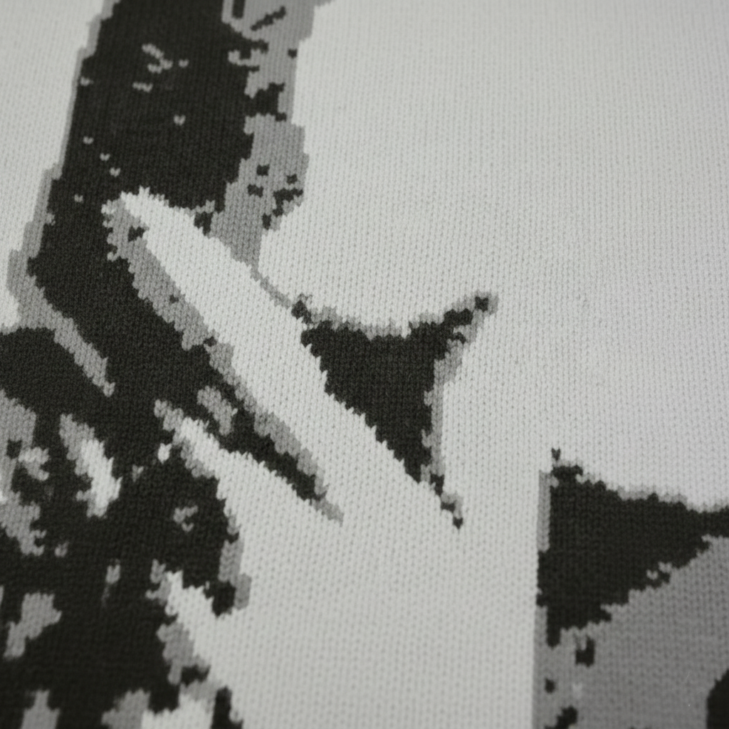 Bold meets surreal sweter